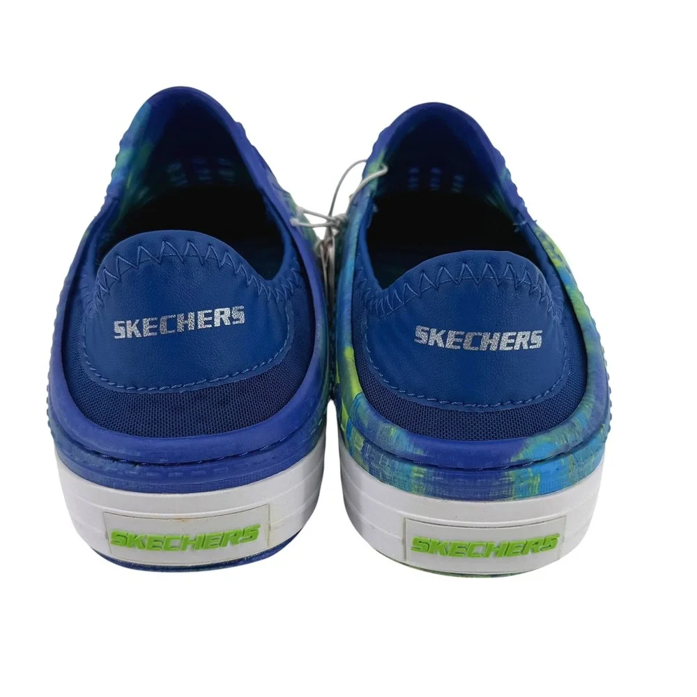 Skechers Kids 2Y Guzman Steps Aqua Surge Blue Lime Tie Dye Water Shoes Slip In